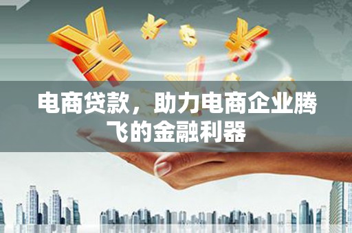 善化电商贷款，助力电商企业腾飞的金融利器