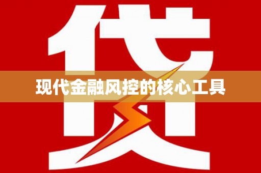 善化现代金融风控的核心工具