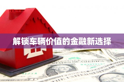 善化解锁车辆价值的金融新选择