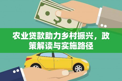 善化农业贷款助力乡村振兴，政策解读与实施路径