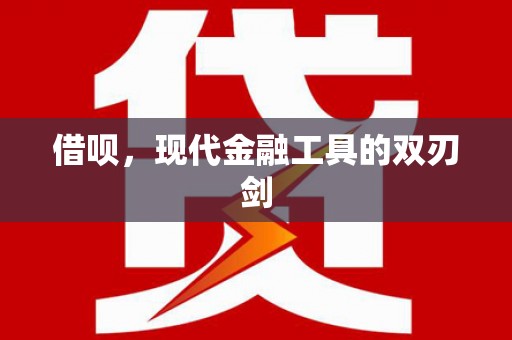 善化借呗，现代金融工具的双刃剑
