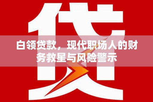 善化白领贷款，现代职场人的财务救星与风险警示