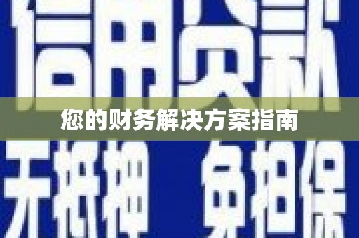 善化您的财务解决方案指南