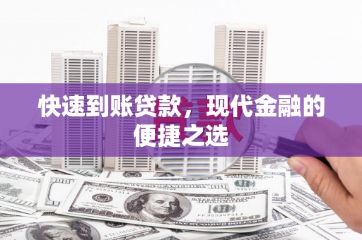 善化快速到账贷款，现代金融的便捷之选