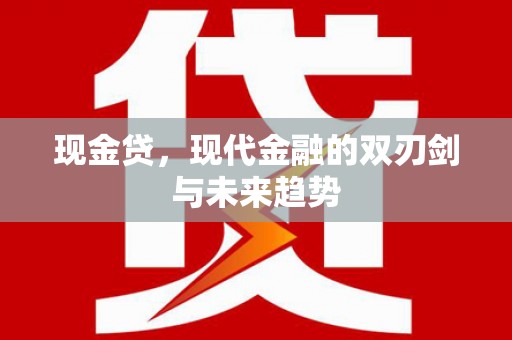 善化现金贷，现代金融的双刃剑与未来趋势