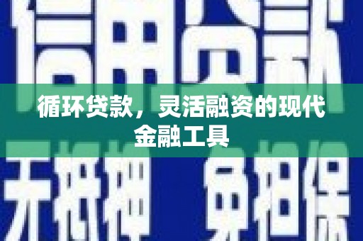 善化循环贷款，灵活融资的现代金融工具