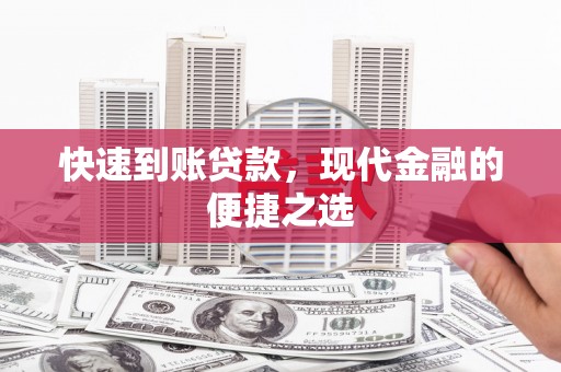 善化快速到账贷款，现代金融的便捷之选