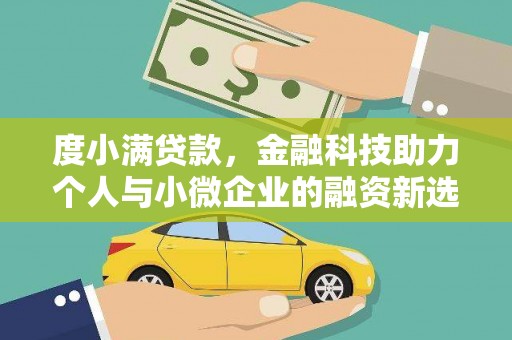 善化度小满贷款，金融科技助力个人与小微企业的融资新选择