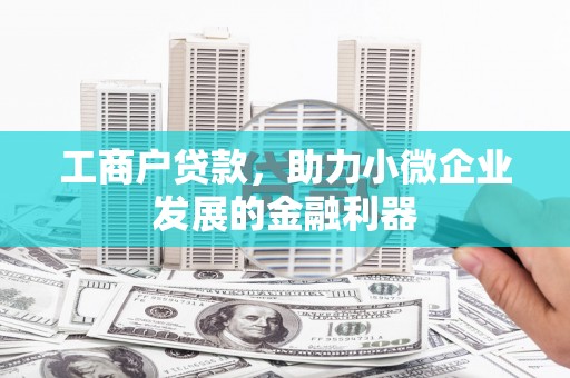 善化工商户贷款，助力小微企业发展的金融利器