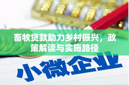 善化畜牧贷款助力乡村振兴，政策解读与实施路径