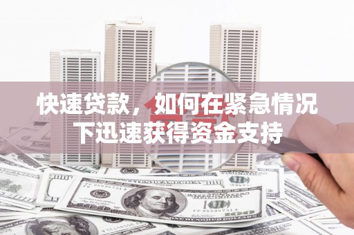 善化快速贷款，如何在紧急情况下迅速获得资金支持