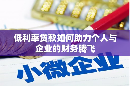 善化低利率贷款如何助力个人与企业的财务腾飞