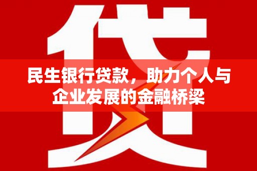 善化民生银行贷款，助力个人与企业发展的金融桥梁