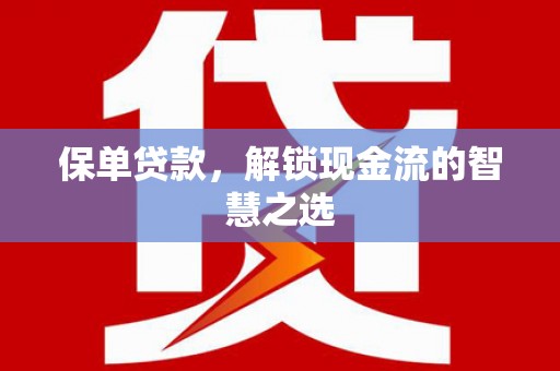善化保单贷款，解锁现金流的智慧之选