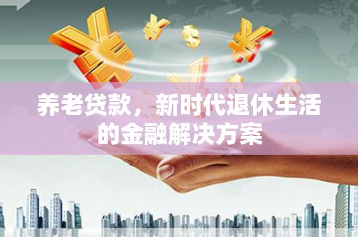 善化养老贷款，新时代退休生活的金融解决方案