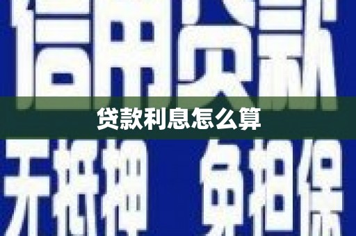 善化贷款利息怎么算