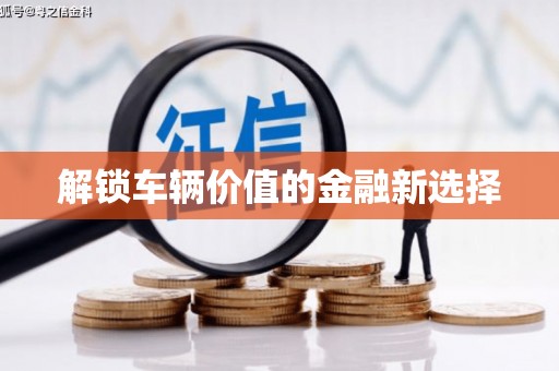 善化解锁车辆价值的金融新选择