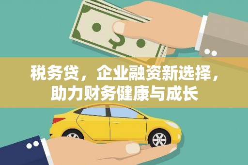 善化税务贷，企业融资新选择，助力财务健康与成长